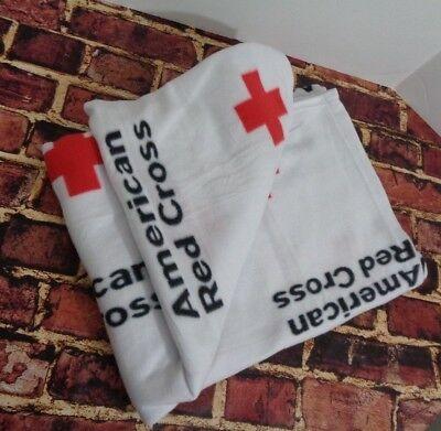 Classic American Red Cross Logo - AMERICAN RED CROSS Emergency Blanket Classic Logo White 5x7 Feet New ...