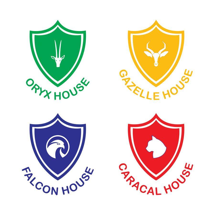 Blue and Yellow Falcon Logo - Entry #30 by mdmominulhaque for 4 School House Logos. We have Oryx ...