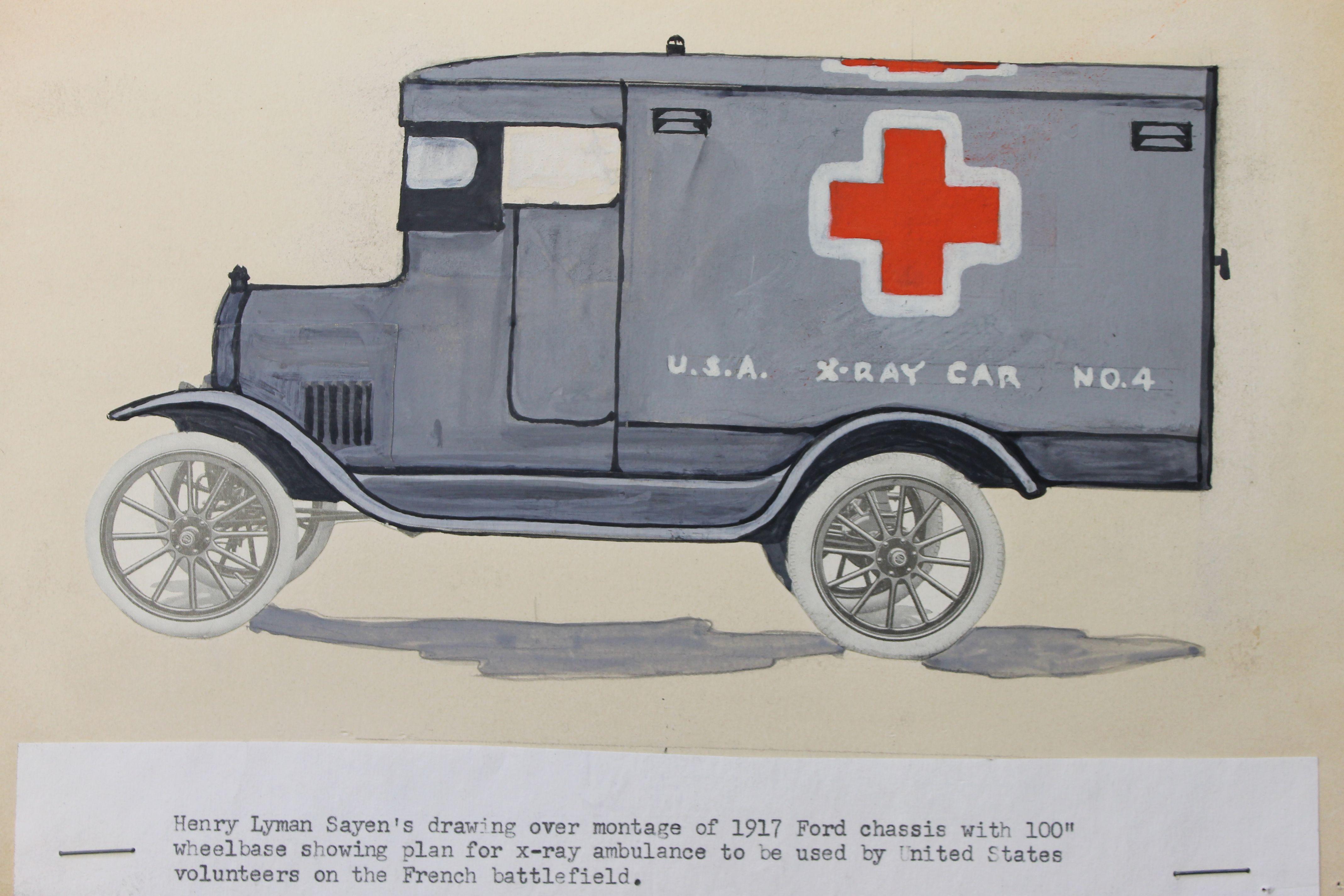 Classic American Red Cross Logo - The Abstract Artist And His World War I X Ray Car. National
