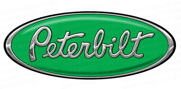 Peterbuilt Logo - Green Peterbilt Emblem Skin 3-Pack – Cool Design Ninja