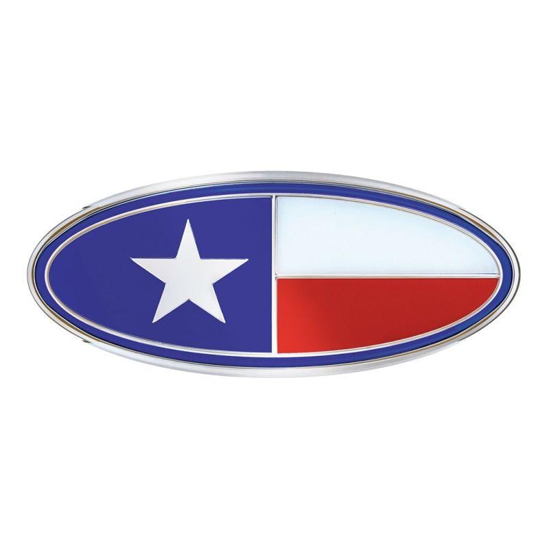 Peterbuilt Logo - Peterbilt Chrome Texas Flag Style Emblem - Raney's Truck Parts