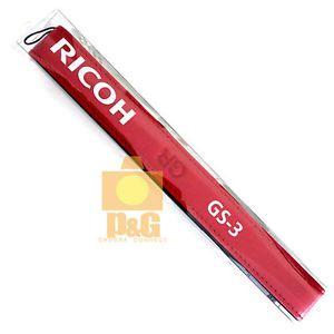 New Ricoh Logo - New Ricoh GS-3 GS3 Leather Neck Strap with GR Logo Limited Red ...