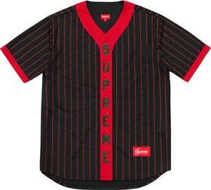 black and red baseball jersey