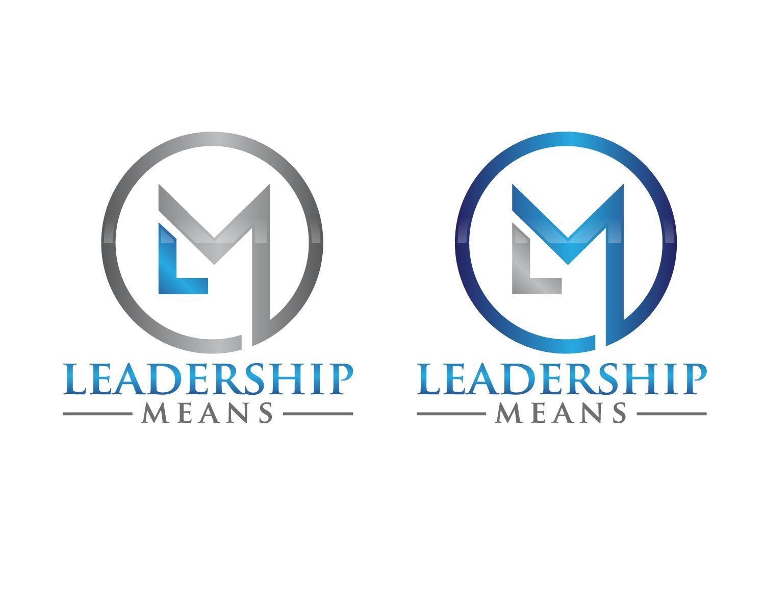 Just Two Letters Company Logo - Entry. The company is called Leadership Means. I just