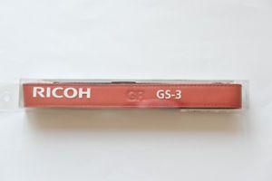 New Ricoh Logo - Ricoh GS-3 Two-Point Leather Neck Strap with GR Logo (Limited Red ...