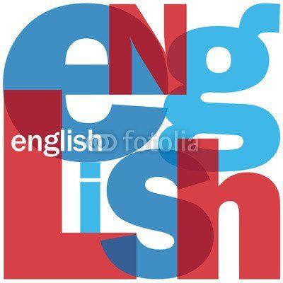 Foreign Red Letter Logo - English Letter Collage Foreign Language Learn Class Course