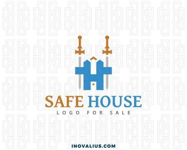 Just Two Letters Company Logo - Safe House Logo For Sale | Inovalius