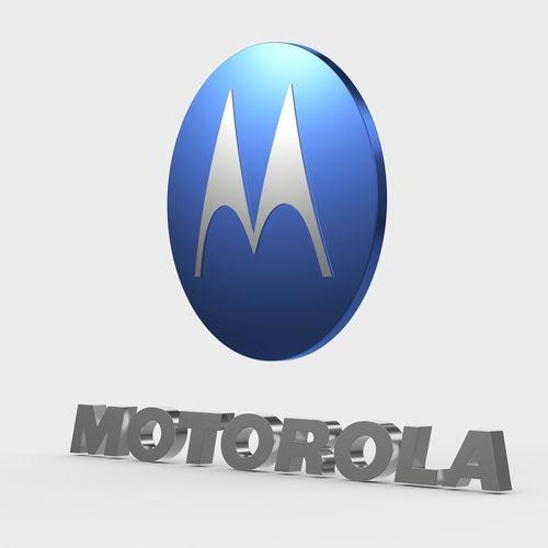Blue Motorola Logo - motorola logo 3D model | CGTrader
