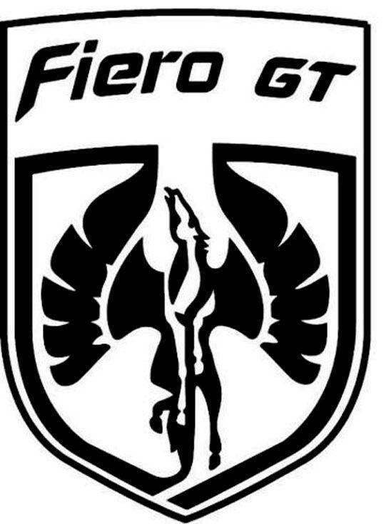 Fiero Pegasus Logo - Pontiac Fiero GT Pegasus Emblem Vinyl Decal Your Color Choice ...