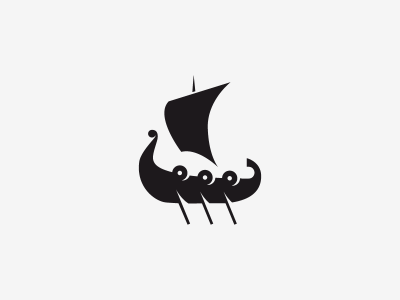 Black Viking Logo - 34 Fierce (and not-so-fierce) Viking Logos | Creativeoverflow