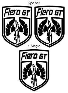 Fiero Pegasus Logo - Pontiac Fiero GT Pegasus Shield Vinyl Decal Sticker/s *FREE SHIPPING ...