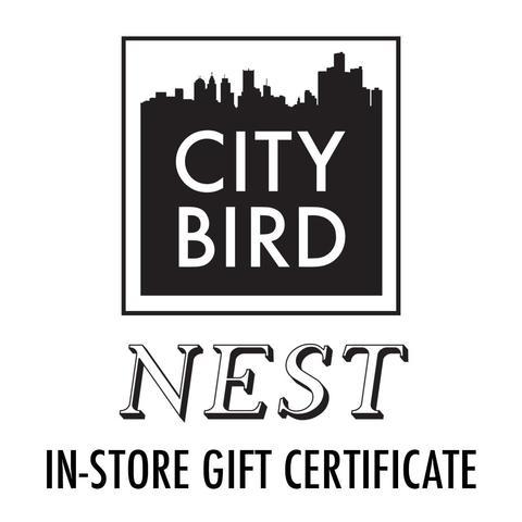 3 Birds in a Nest Logo - City Bird | Local art, design, and handmade goods.
