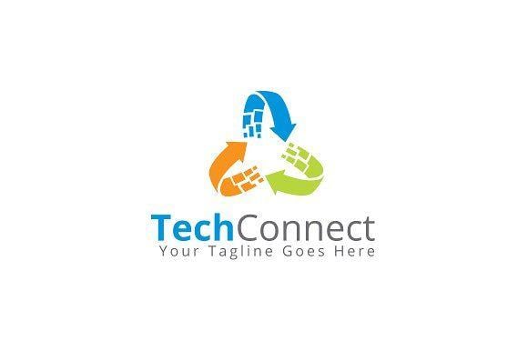 TechConnect Logo - Tech Connect Logo Template ~ Logo Templates ~ Creative Market