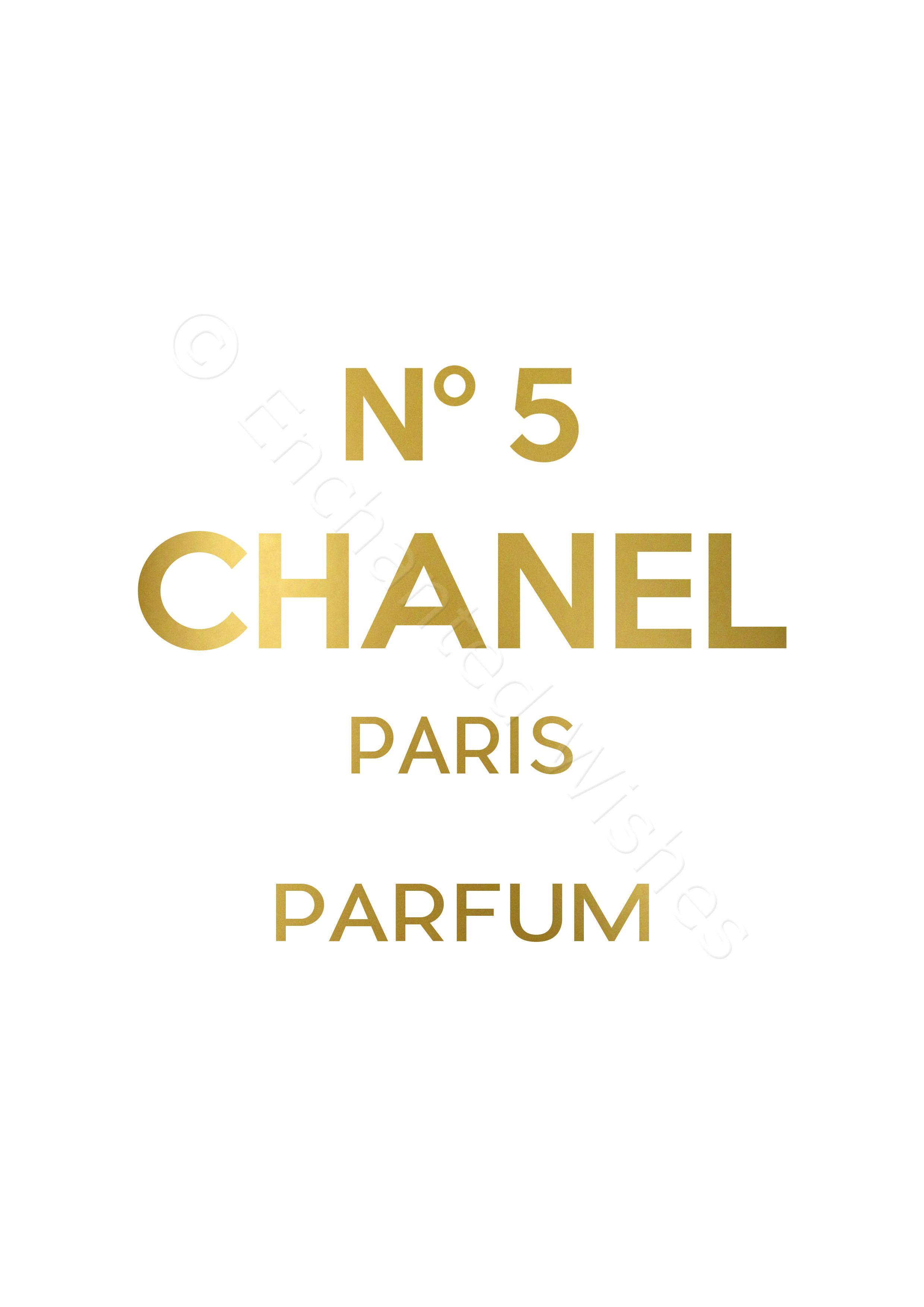 Printable Chanel No 5 Logo