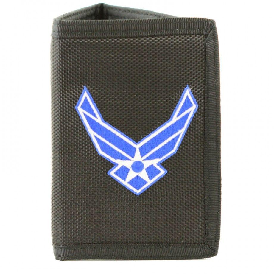 Top Three Us Air Force Logo - United States Air Force Wings Logo Nylon Velcro Wallet