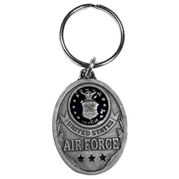 Top Three Us Air Force Logo - Amazon.com: Siskiyou Automotive Metal Key Chain U.S. Air Force ...