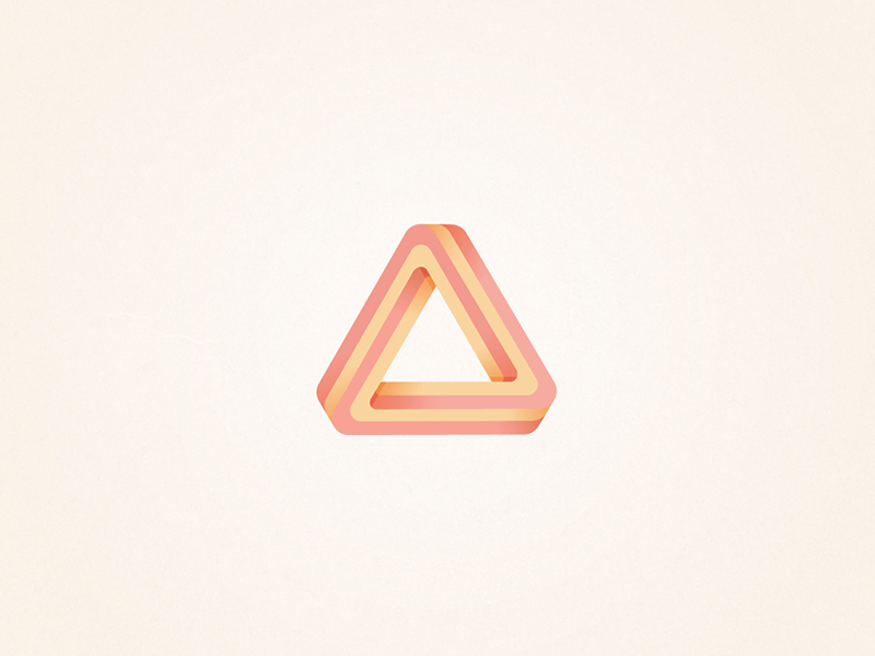 Beige Triangle Logo - Creative Triangle Logo Designs, Ideas. Design Trends