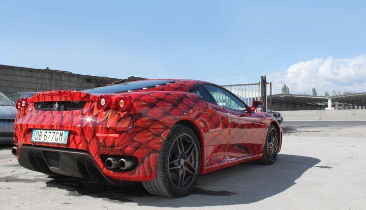 Red Dragon Car Logo - justin bieber car: Ferrari F430 Red Dragon edition - Ferrari Graffiti