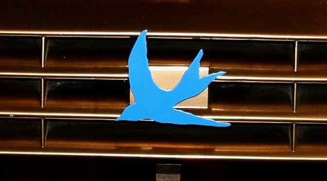 Gold and Blue Bird Logo - BLUE BIRD MAKING OF A LEGEND MARQUE HERALDIC SYMBOLS CARS BADGES