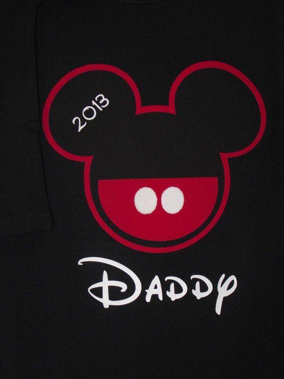 Red and Black Disney Logo - Red Black Minnie Mouse Mickey Mouse -Disney Birthday Family Custom T ...