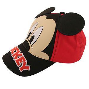 Red and Black Disney Logo - Disney Little Boys Mickey Mouse Character Cotton Baseball Cap, Red ...