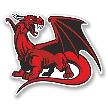 Red Dragon Car Logo - 2 x 10cm Red Dragon Vinyl Sticker Decal Bike Laptop Car Wales Welsh ...