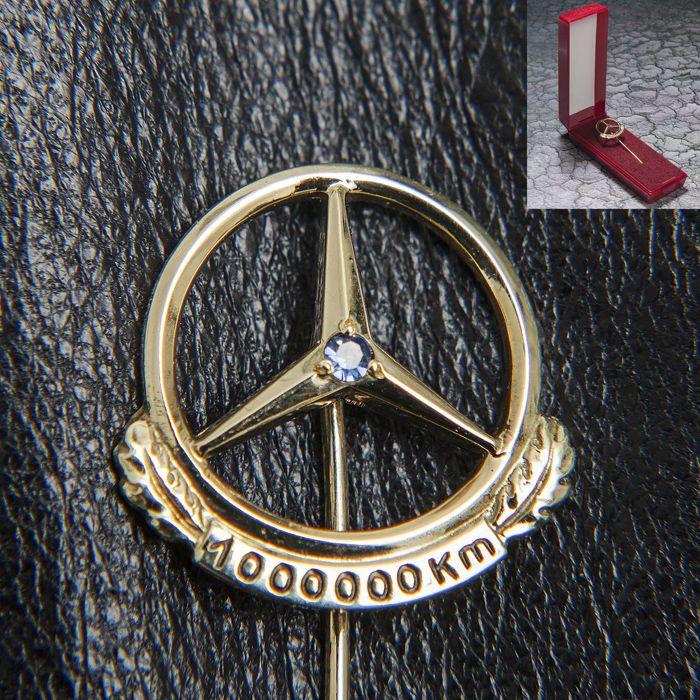Old Benz Logo - Old Mercedes Benz 1.000.000 Km Promo Pin Logo Emblem Brooch