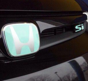 Blue Honda Civic Logo - I need this in my life. Tiffany blue honda si emblem | Cars | Honda ...