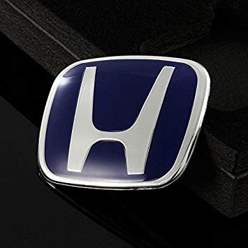 Blue Honda Civic Logo - Honda Emblem Steering Wheel BLUE TYPE B JDM, for Honda CIVIC ACCORD ...