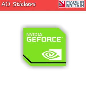 NVIDIA GeForce Logo - 2 5 10 20 NVIDIA GEFORCE logo vinyl label sticker badge for laptop ...