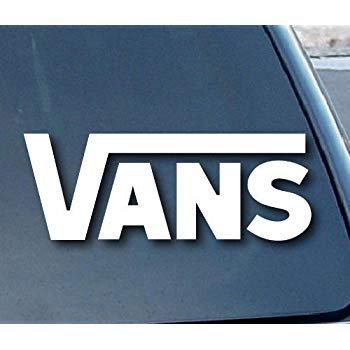 Awesome Vans Logo - Amazon.com: Vans Logo Vinyl Sticker Decal Decal-White-6 Inch: Automotive