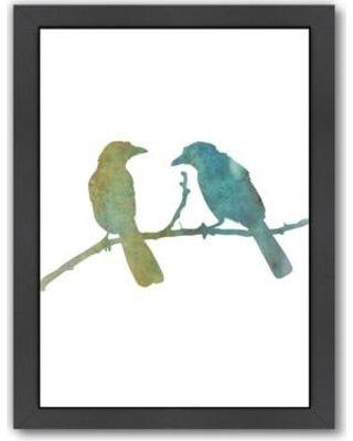 Faded Bird Logo - Spectacular Deal on East Urban Home Faded Bird Framed Painting Print ...