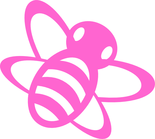 Pink Bee Logo - Pink Bee Clip Art at Clker.com - vector clip art online, royalty ...