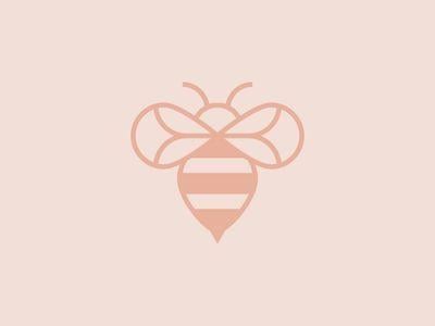 Pink Bee Logo - Bee Icon | Graphic Design | Bee tattoo, Bee icon, Bee