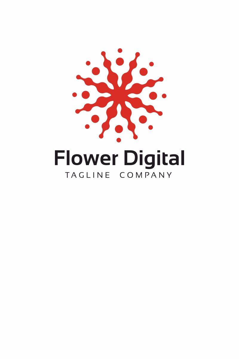 What Companies Use a Flower Logo - Flower Digital Logo Template. Logo inspiration. Logo