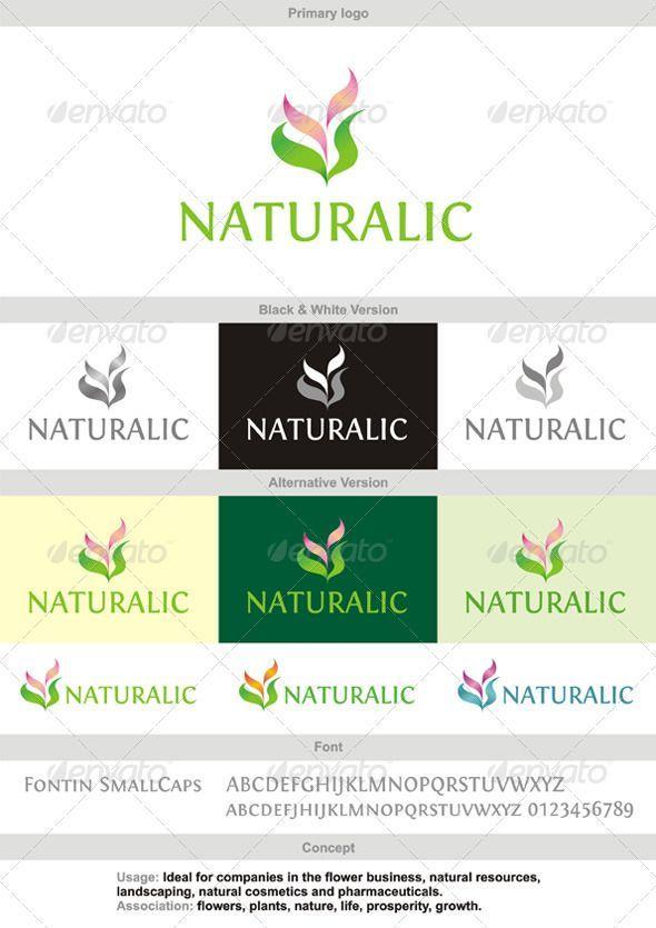 Company with Green Flower Logo - Usage: Ideal for companies in the flower business, natural resources ...