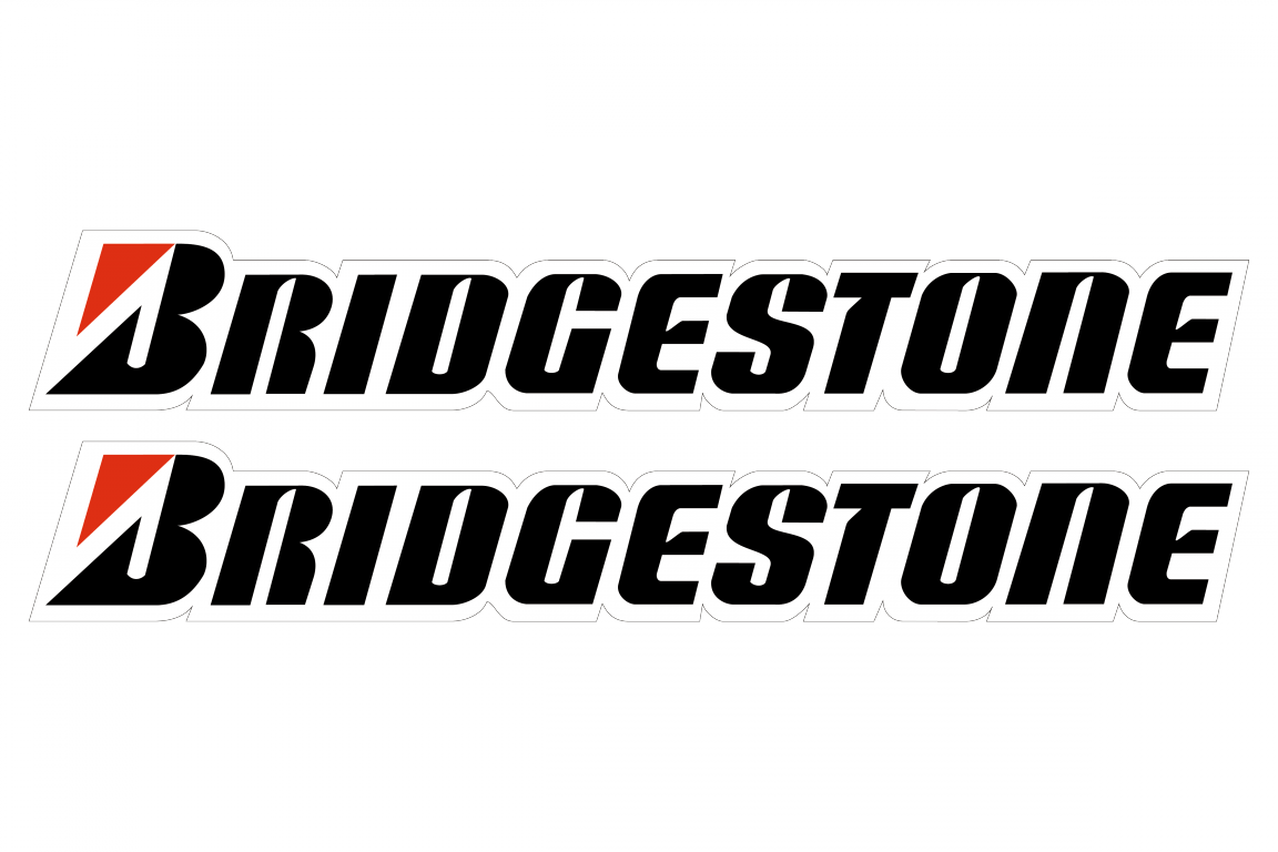 Bridgestone Logo - Bridgestone motorbanden logoFull color geprintKies zelf het formaat ...