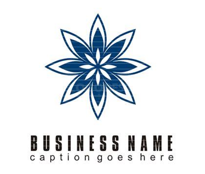 What Companies Use a Flower Logo - Blue Flower Free Vector Business Logo | kmk238