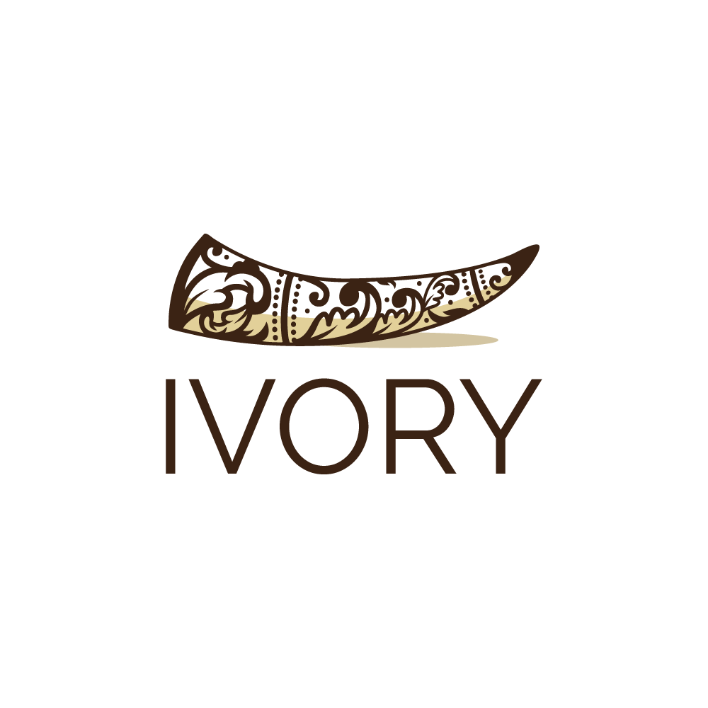 Ivory Logo - Elephant Ivory Tusks Logo Design | Logo Cowboy
