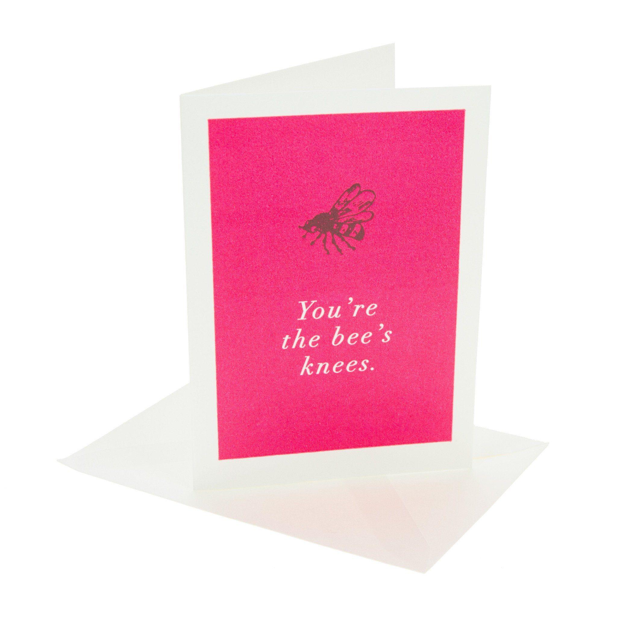 Pink Bee Logo - Pink Bee's Knees Card – Fred Aldous