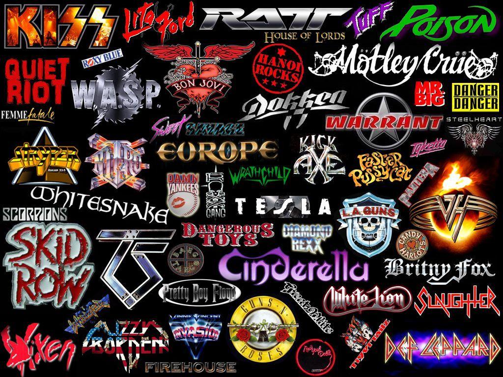 80s Rock Band Logo LogoDix