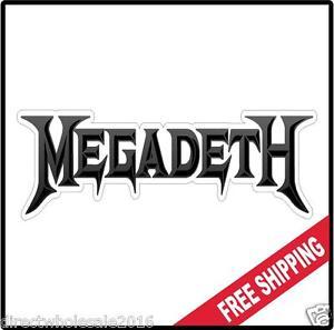 80s Band Logo - Megadeath Vinyl Wall logo Decal Sticker Heavy Metal Rock Band 80's