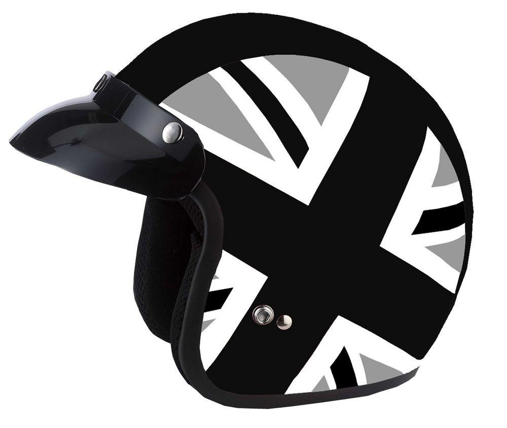 Black and White V Logo - V-CAN V500 Helmet - Black Jack :: £39.95 :: Motorcycle Helmets ...