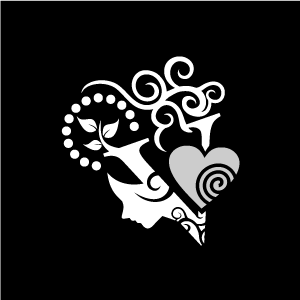 Black and White V Logo - Heart Clipart - White Alphabet V with Black Background | Download ...