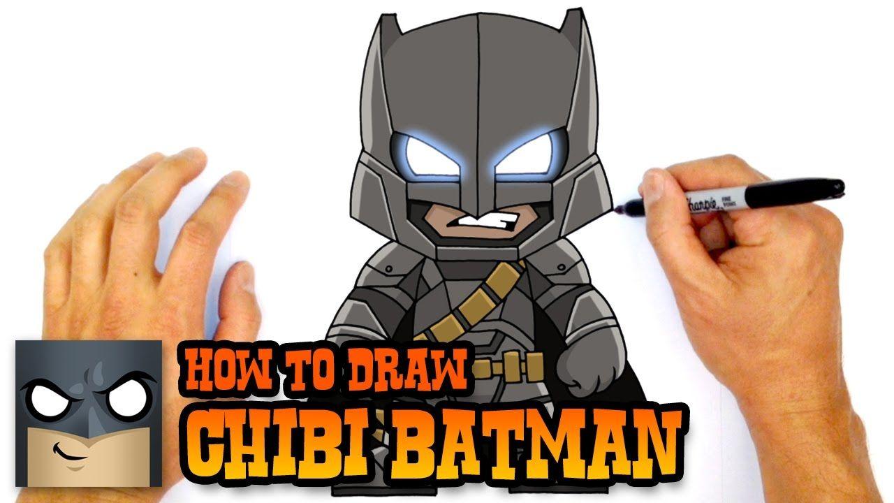 Chibi Bat Logo - How to Draw Chibi Armored Batman | Justice League - YouTube