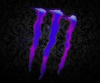 Purple Monster Energy Logo - Monster Energy Drink Wallpaper. Logos Monster Energy 1440x900