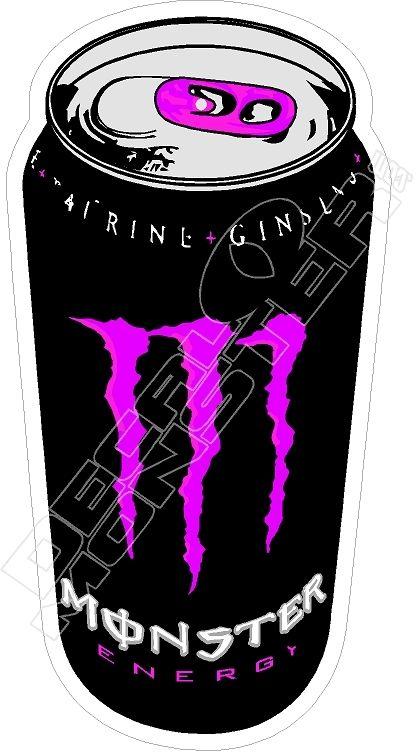 Purple Monster Energy Logo - Monster Energy Can Purple Decal Sticker - DecalMonster.com