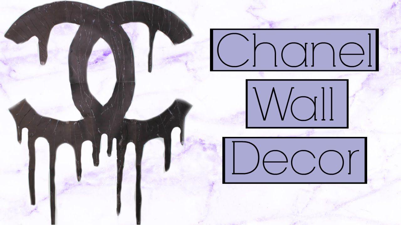 Dripping Chanel Logo - DIY | EASY DRIPPING CHANEL LOGO | TUMBLR INSPIRED WALL DECOR - YouTube
