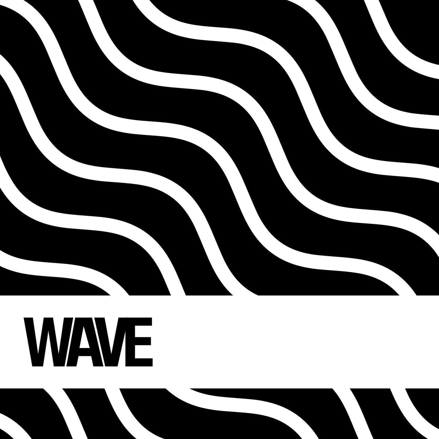 Black and White Wave Logo - WAVE