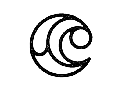 Black and White Wave Logo - graphics. Logo design, Logos